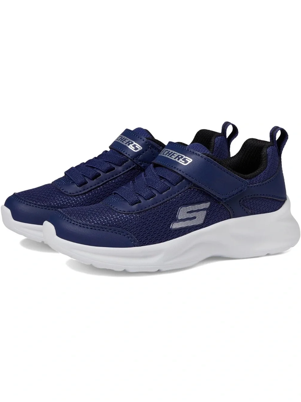 EUC Skechers Boys' Unisex Dynamic Sneaker 11 Little Kid Toddler Velcro